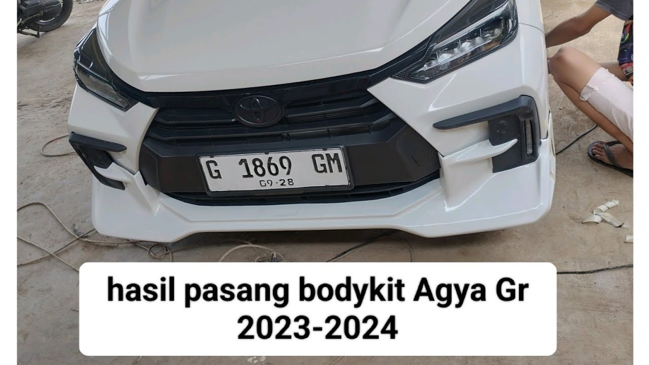 Tampil gagah dan sangar setelah pasang Bodykit agya gr 2023-2024 