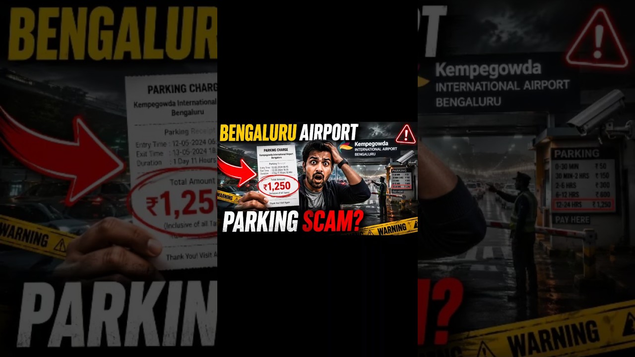Bengaluru Airport Parking: Scam or Just High Charges? #viral #airport #bangalore