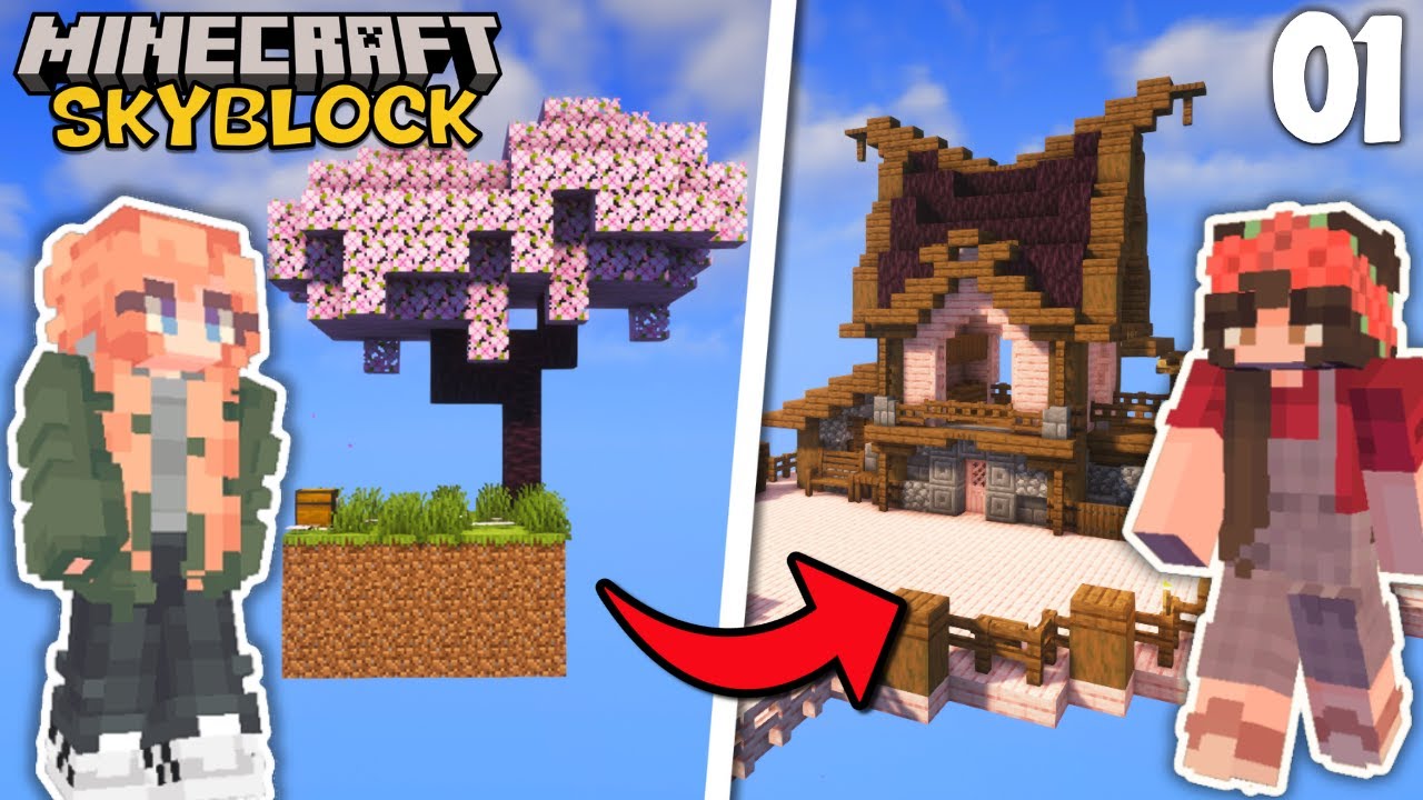 A New Beginning in Minecraft Skyblock ☁ Episode 1