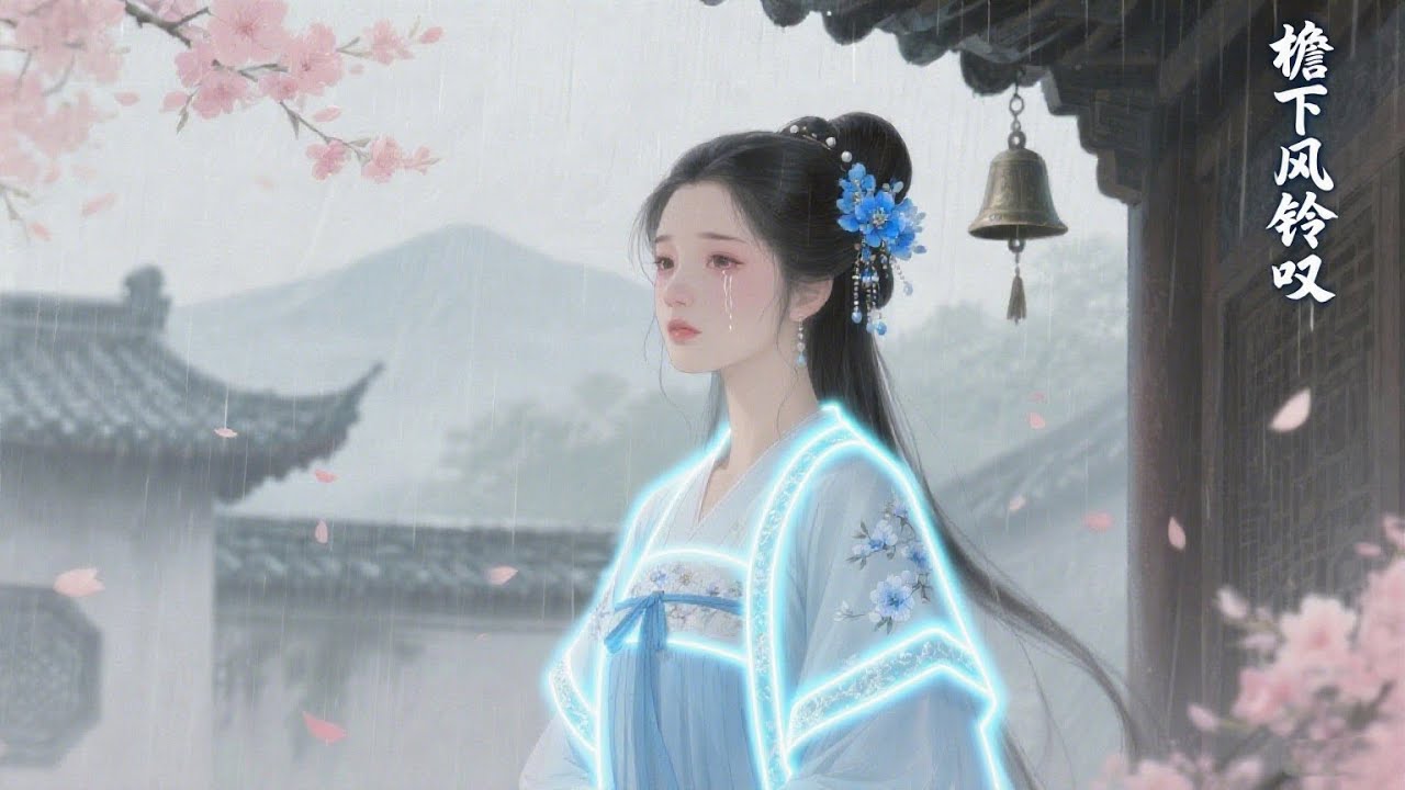 檐下风铃叹 | [ 愿为笛音吹断肠，换你回眸一笑芳 ] | 雨中风铃、檐下思念｜｜古风原创 ｜Whispers Beneath the Eaves ｜Gu Feng Original Song