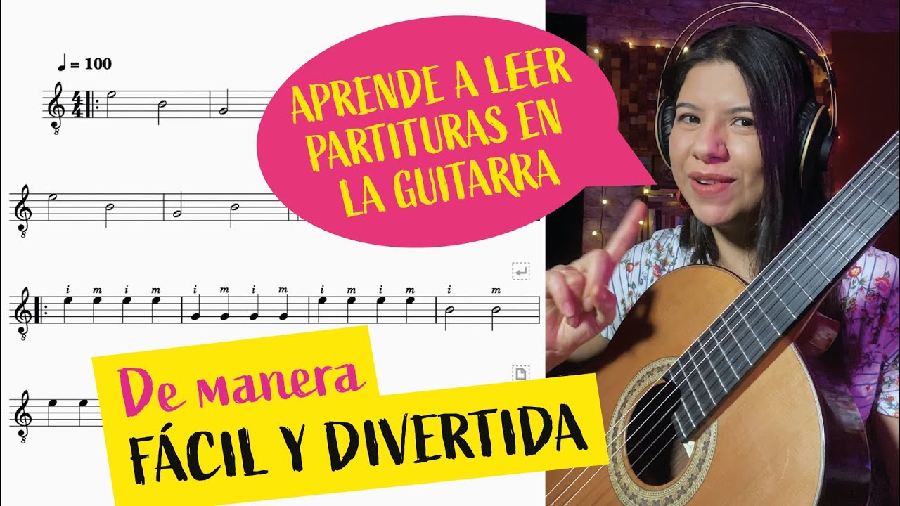 🎸Lectura del pentagrama en la guitarra - CUERDAS AL AIRE - Clase #1