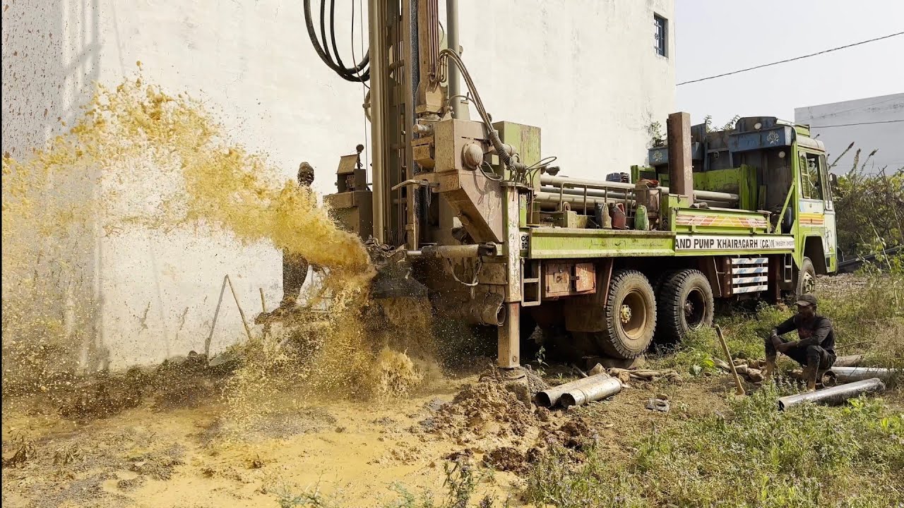Borewell Drilling 5Hp Water Journey | 235 Feet Deep | Borewell Drilling Only Water