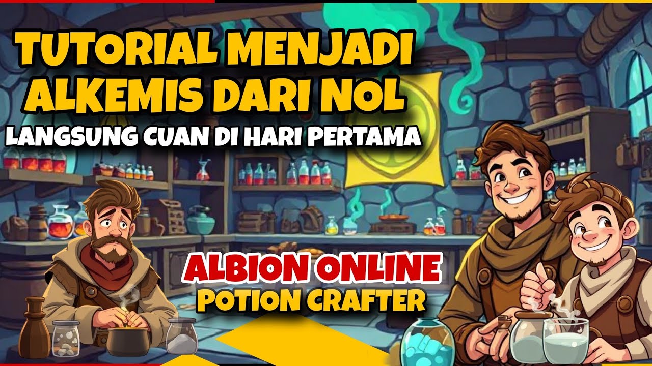 Tutorial Jadi Alkemis dari 0! Cara Crafting Potion & Cuan di Hari Pertama - Albion Online