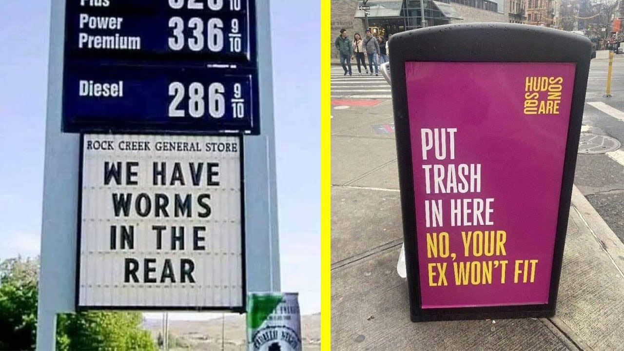Signs That Are Poorly Placed, Badly Designed Or Simply Funny