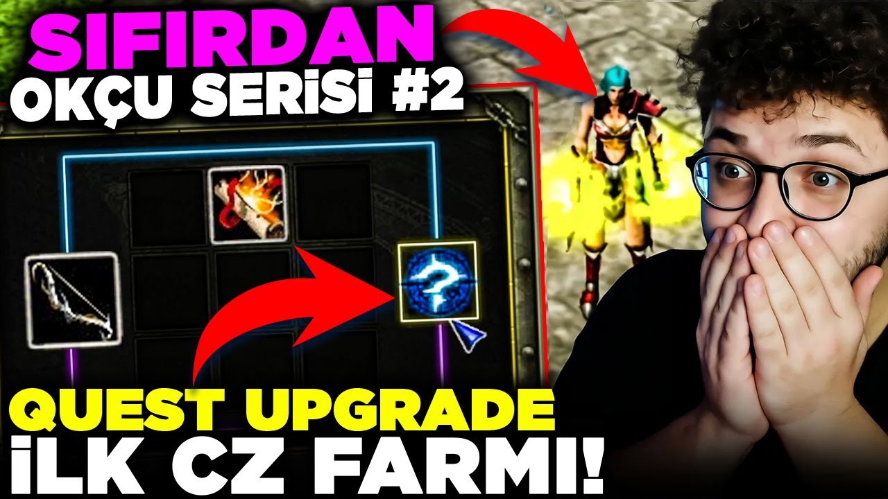 HAYALİM OLAN SİLAHI BASTIM! QUEST UPG! İLK CZ FARMI! | SIFIRDAN OKÇU SERİSİ #2 | Knight Online