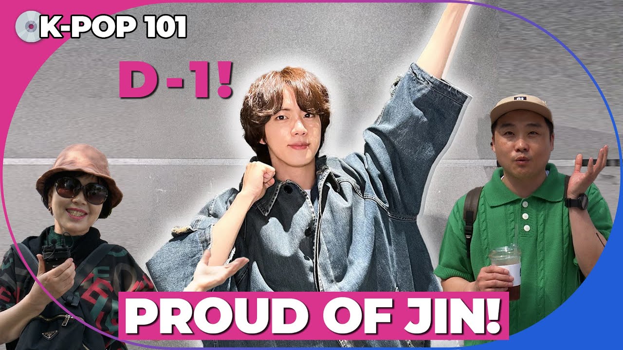 [D-1] Koreans heartily congratulate Jin for fulfilling his mandatory military service
