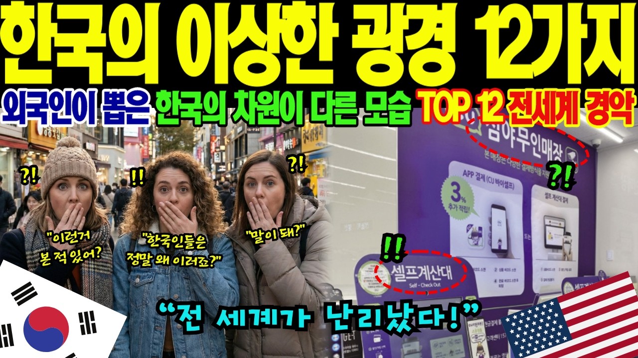 대한민국에서만 가능하다는 소름 돋는 장면? 미국 기자가 목격한 서울의 기이한 치안과 질서 TOP 12