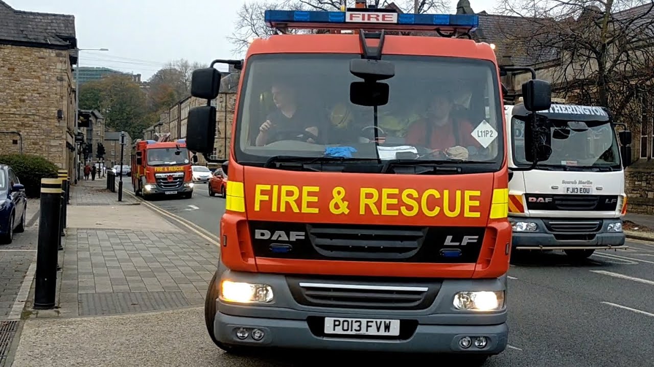 Loads of fire engines at Lancaster Fire Station!