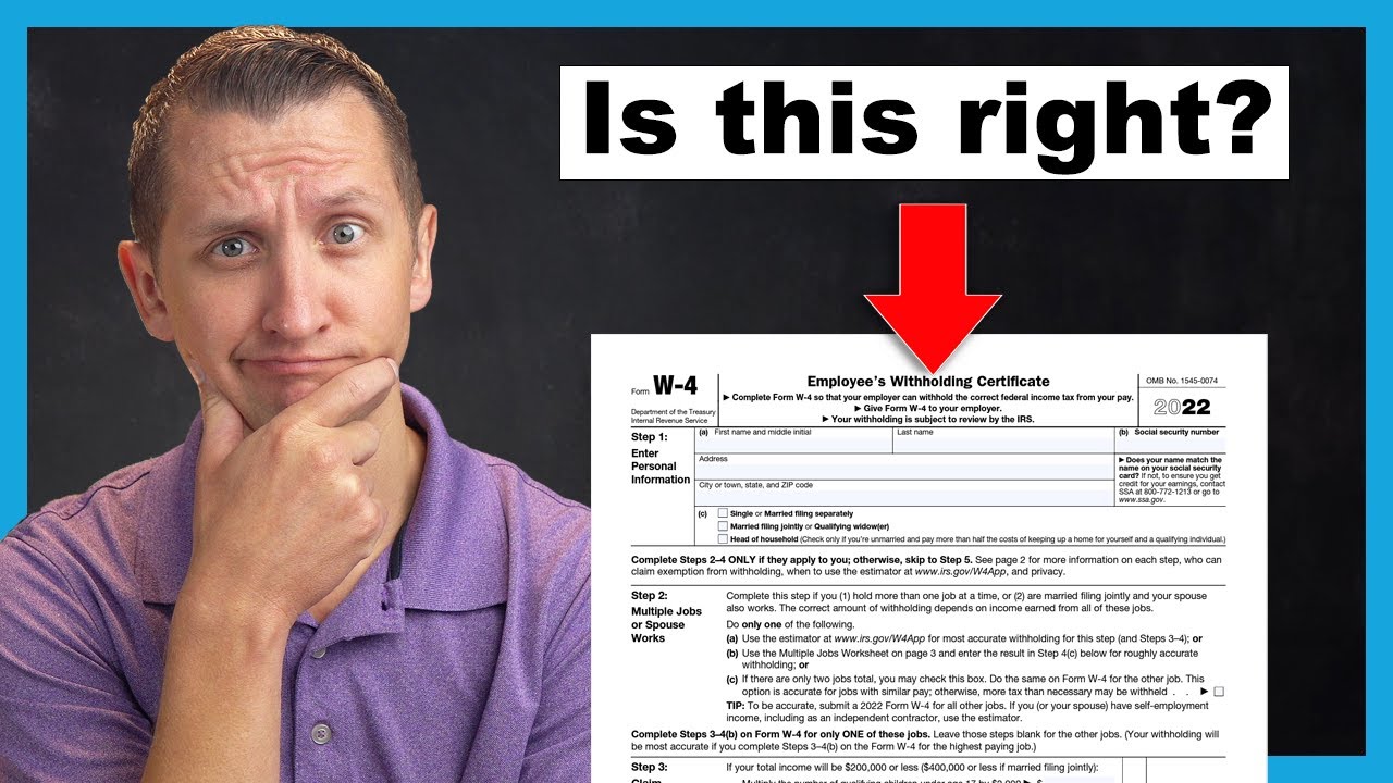 Are my IRS Form w4 tax withholdings accurate?