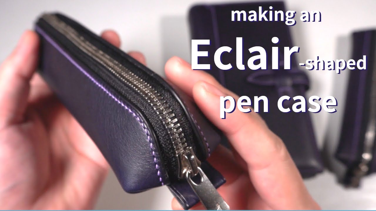 [Leather Craft] Изготовление мягкого футляра для ручки с внутренней строчкой.