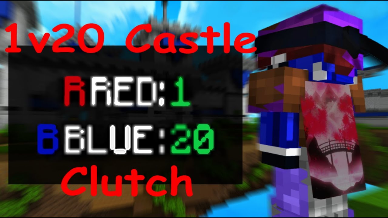 THE MOST INTENSE 1V20 CASTLE CLUTCH EVER [Hypixel Bedwars]