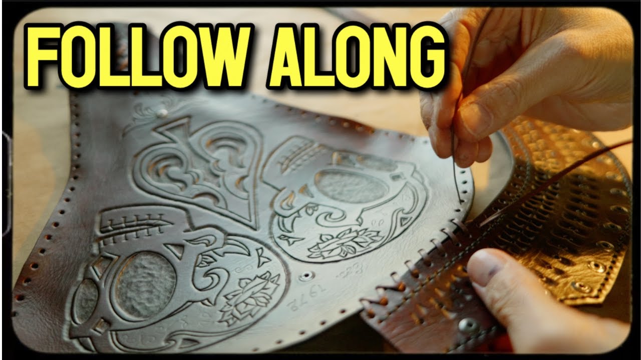 Handcrafting a crazy custom leather motorcycle seat.  [BY TED NEMETH]