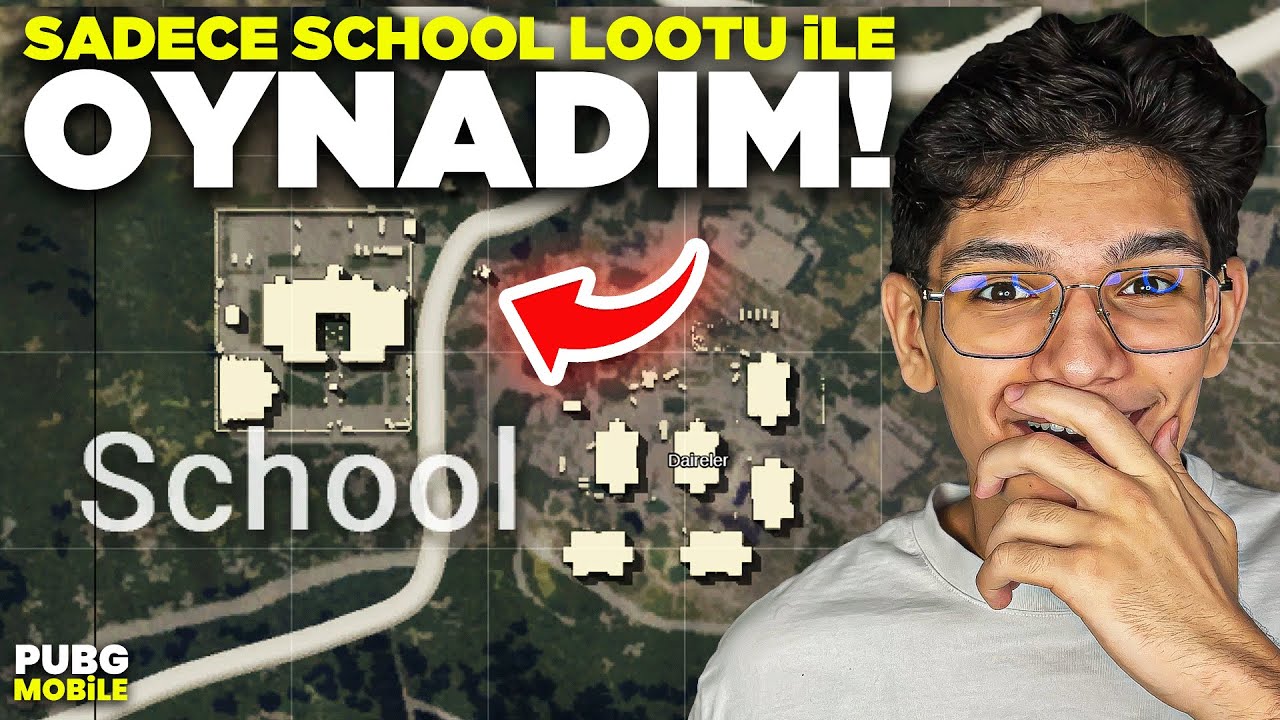 WIN ONLY WITH SCHOOL LOOT! - PUBG MOBILE