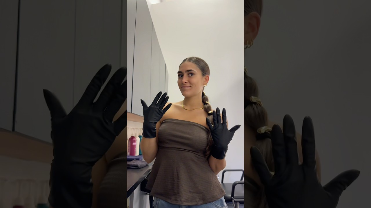 Why I wear gloves when shampooing hair! #salon #hairstylist #relatable #cosmetologist