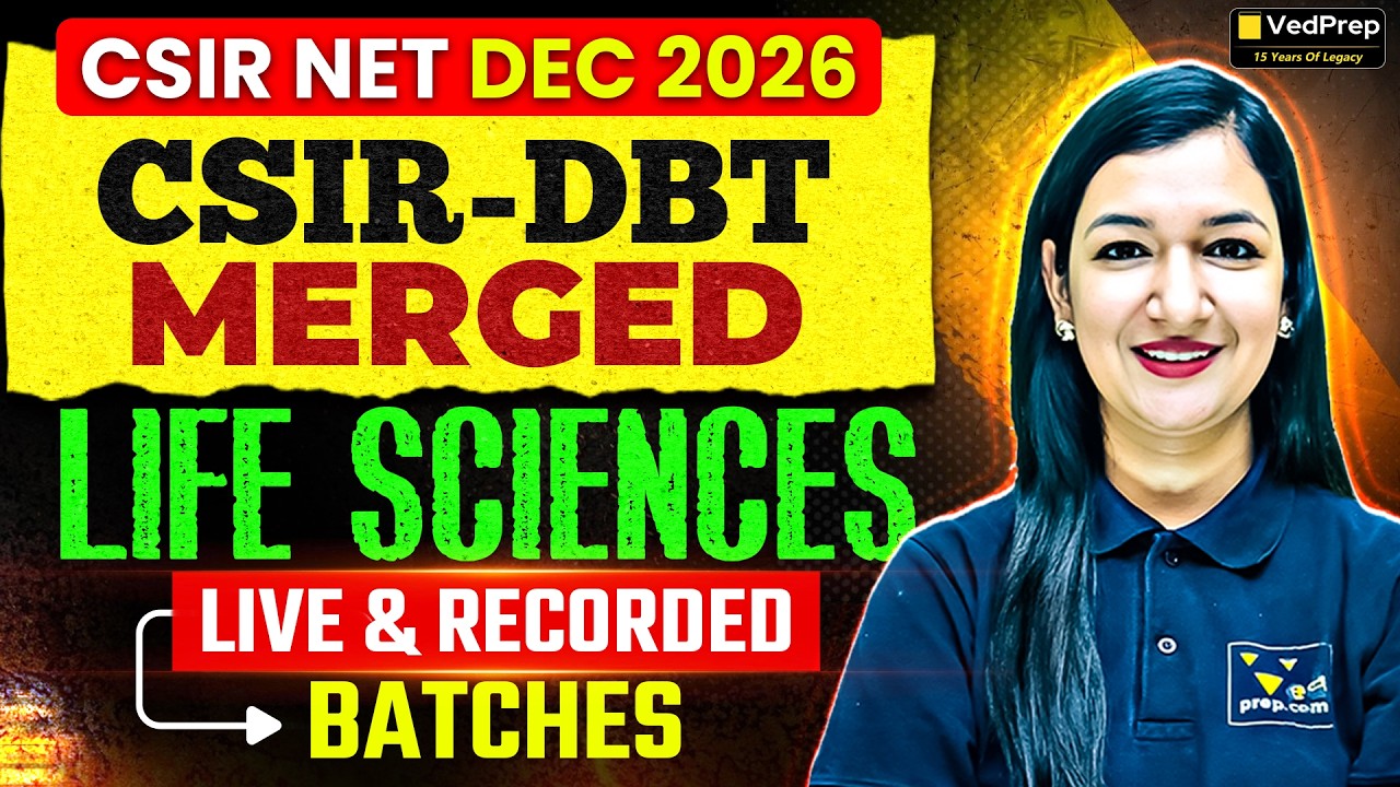 CSIR NET Life Sciences Dec 2026 🚀 CSIR-DBT MERGED Batch | Live + Recorded Classes | Complete Study