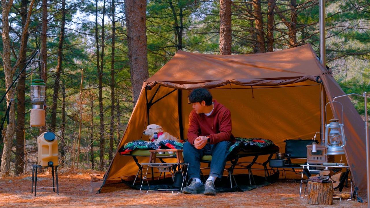 Spring Camping with My Dog&hellip; Perfect, Until Morning Rain ☔🐶🌿