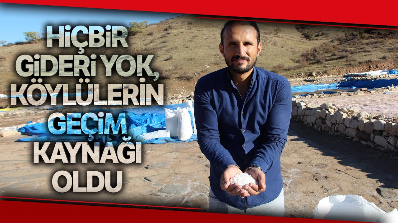 Geleneksel Yöntemlerle Üretilen Kaya Tuzu Köylülerin Geçim Kaynağı Oldu