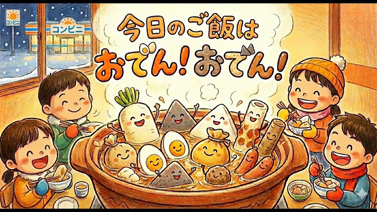【今日のご飯は おでん！おでん！】Suno AI／オリジナル曲