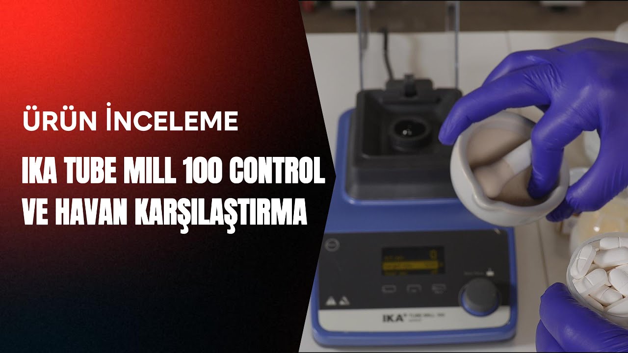 Laboratuvar Öğütme Prosesinde Sıfır Kontaminasyon:IKA TUBE MILL 100 CONTROL SİSTEMİ DETAYLI İNCELEME