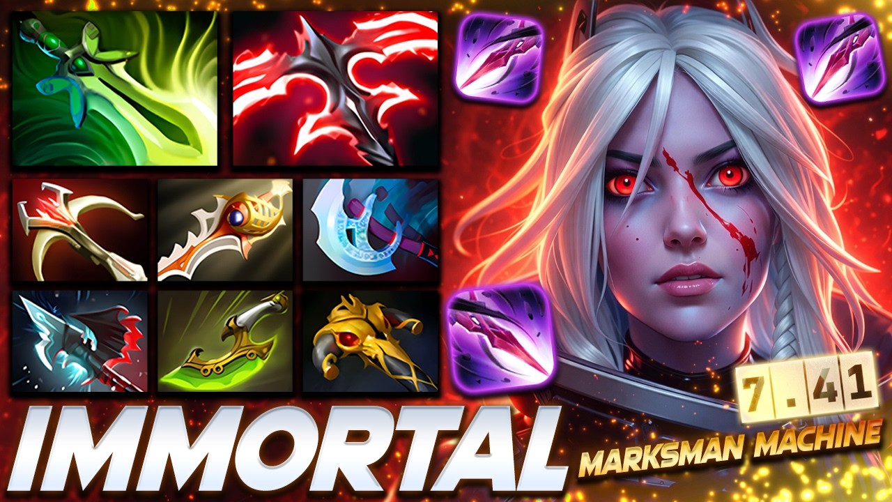 Drow Ranger Marksman Machine Super Carry - Dota 2 Pro Gameplay [Watch & Learn]