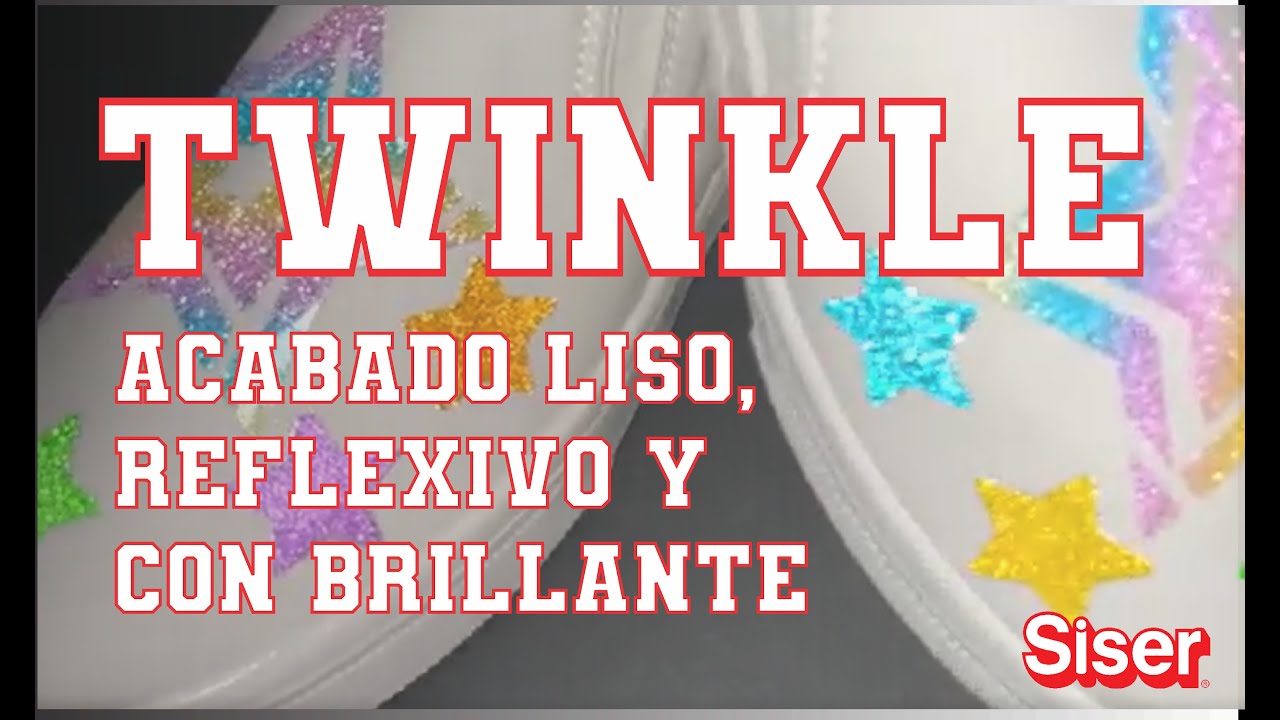 Twinkle de Siser, el vinil textil de corte escarchado liso, con acabado de silicona y reflectivo!