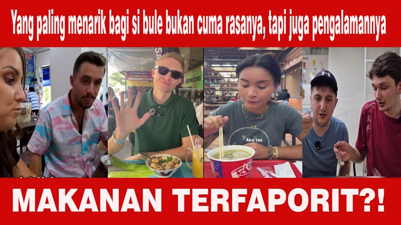 Reaksi Mas Bule & Mba Bule Pertama kali Nyobain Bakso di Indonesia!