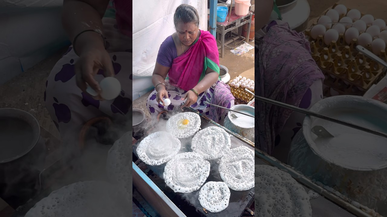 Akka Egg Dosa в Неллоре Mulapeta Famous | Самый известный многолюдный маленький кафе-ресторан #sh...