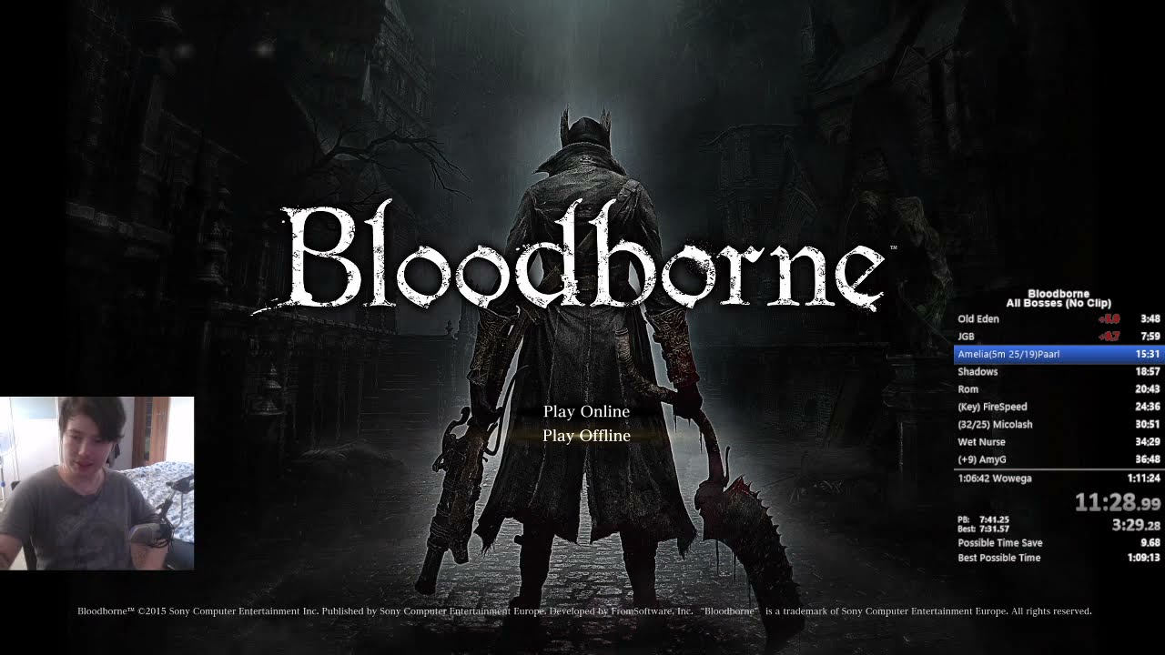 Bloodborne All Bosses No Clip in 1:05:59 (IGT)