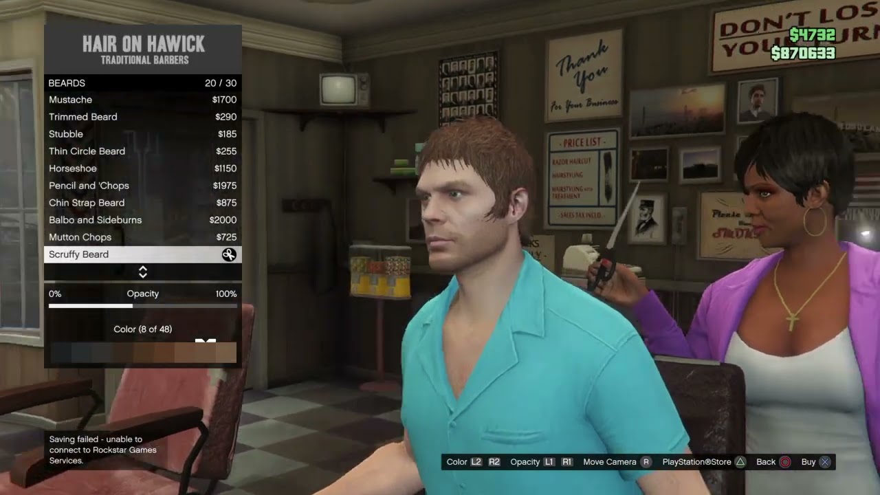 how to get Dexters look in gta online