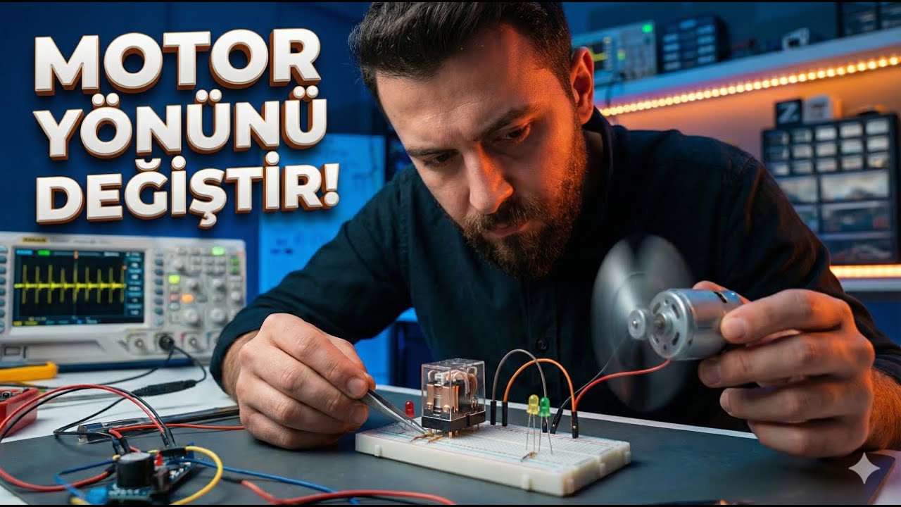 Röleyle motor yön değiştirme