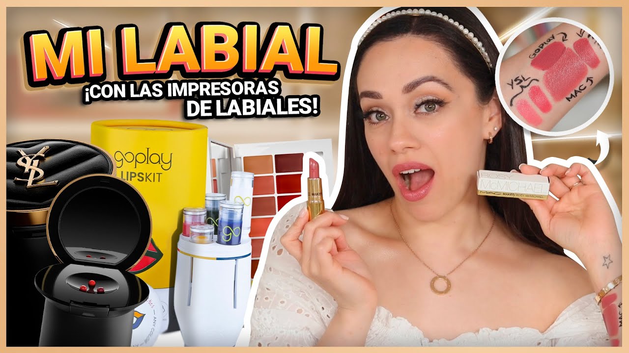 REFORMULANDO MI LABIAL CON MAC 2 AÑOS DESPUÉS: CON LA IMPRESORA DE YSL, GOPLAY Y UNA PALETA!