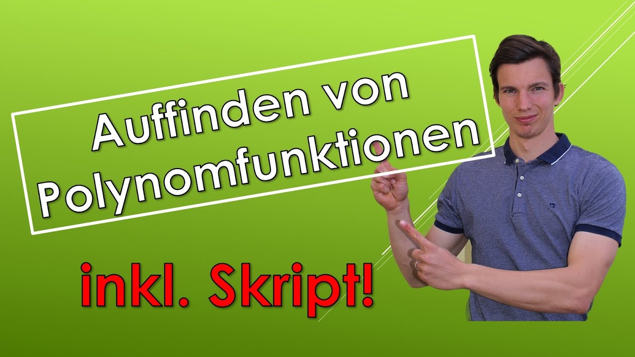 Auffinden von Polynomfunktionen (mit SKRIPT!)