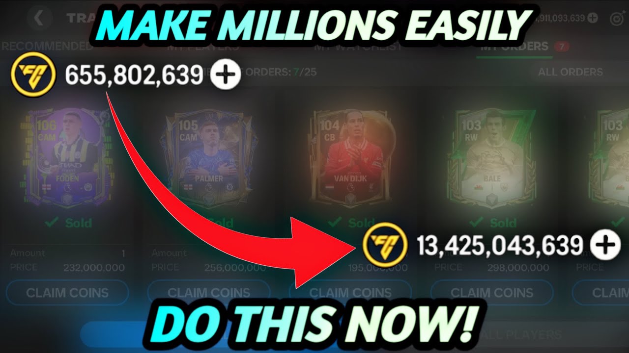 The FASTEST Way to Make 1 BILLION Coins in FC Mobile 25! 💰 (100% Risk-Free)