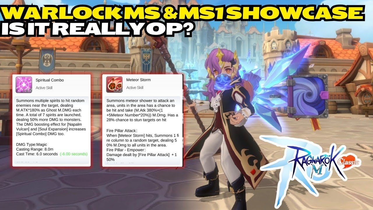 Warlock Meteor Storm и сборка MS1, это действительно OP? - Ragnarok M: Classic Global