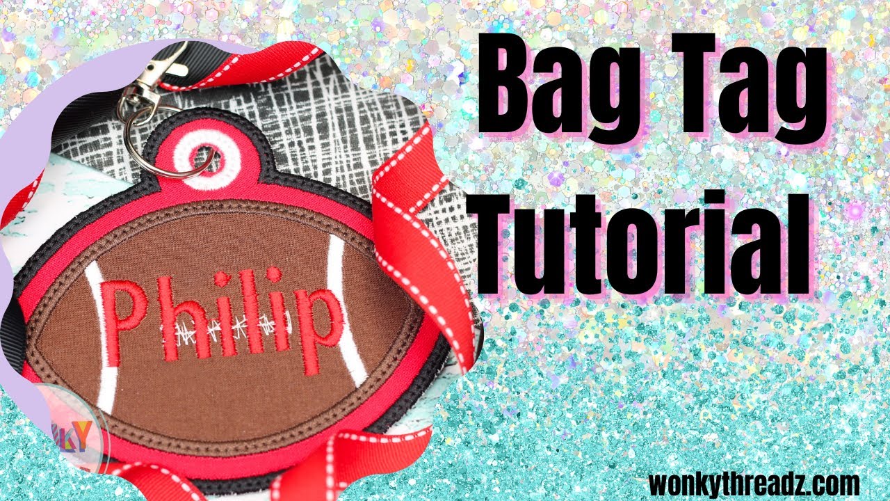 Applique Bag Tag Tutorial