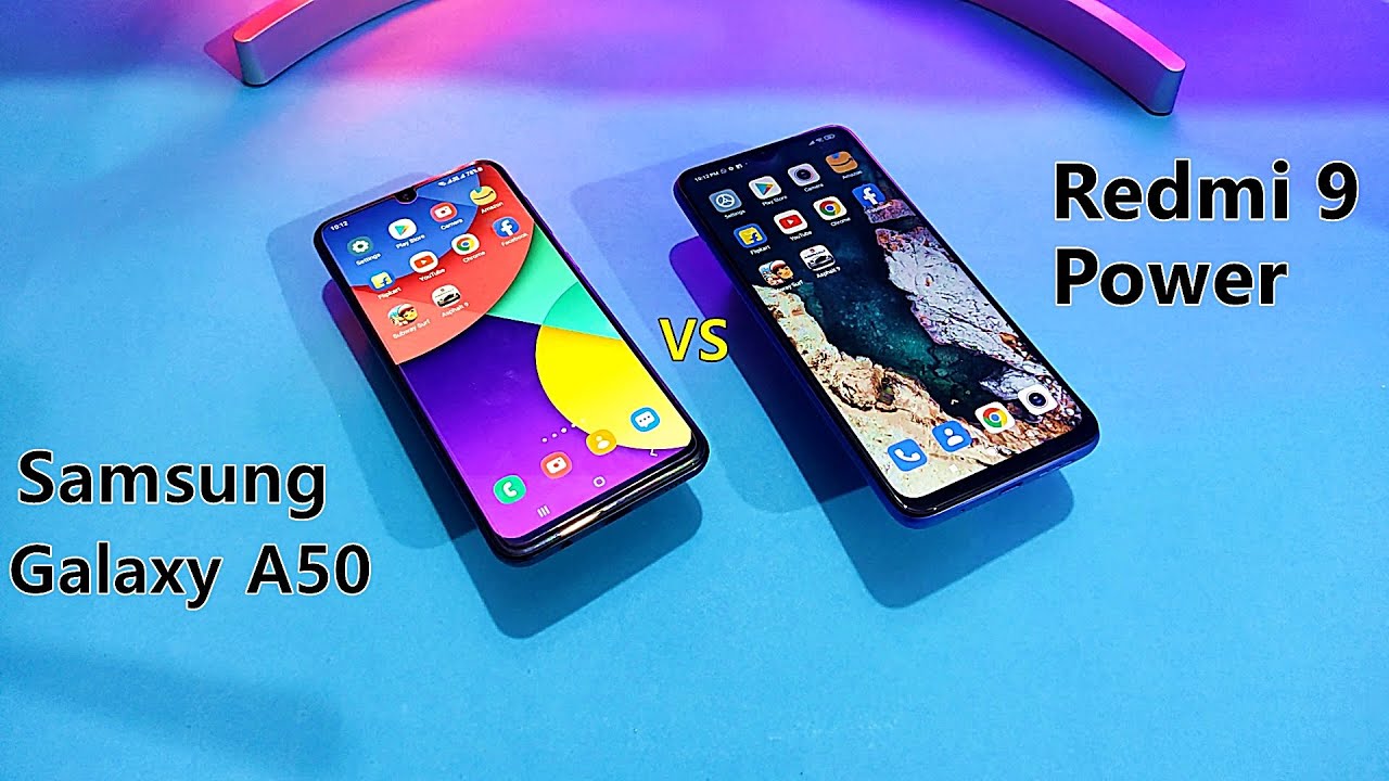 Samsung Galaxy A50 One UI 3.1 vs Redmi 9 Power MIUI 12 | Speed Test Comparison