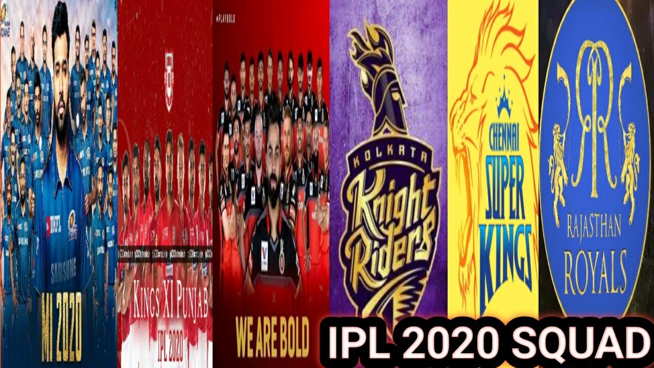 IPL 2020 | All Teams Squads Updated | All Teams Full Player List | CSK RCB MI DC KKR SRH KXIP RR