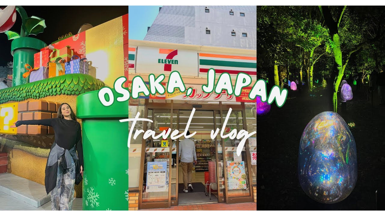 pt. 1 | Solo travel to Japan🍡 | Osaka vlog, Universal Studio🎢, APA hotel, Team Labs & more