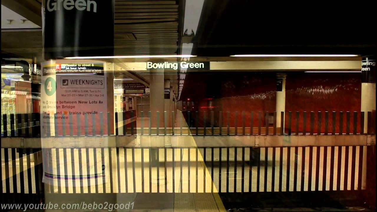 IRT Subway: R142/A (4) (6) train at Bowling Green