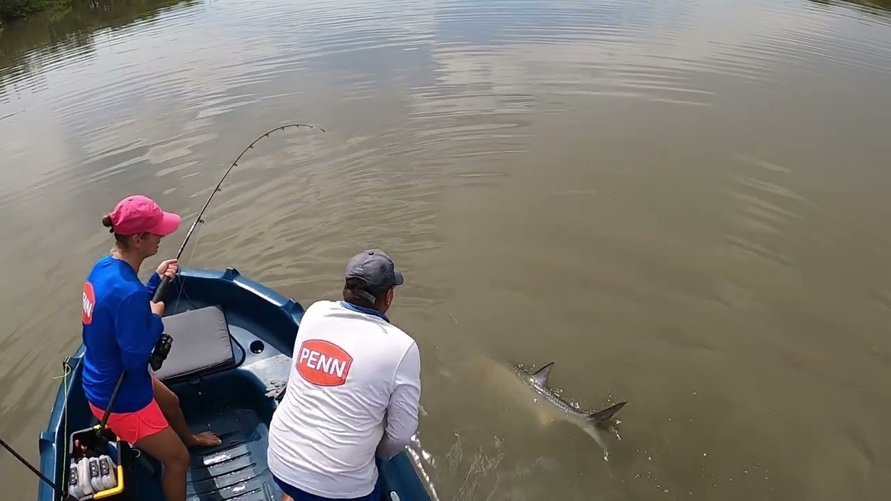 Bartje Kayak inshore fishing Curacao Big tarpons