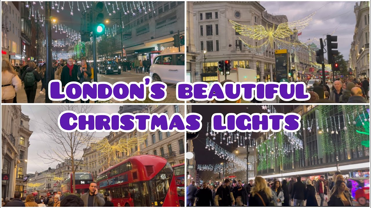 World’s Biggest Christmas lights 2023| central London Beautiful Christmas Lights🇬🇧
