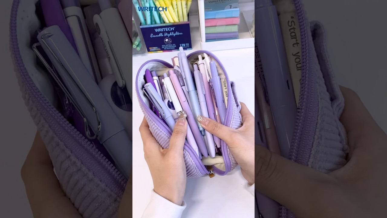 I love the purple collection!!!💜💜💜 #writech #stationary #pens #foryou #stationaryhaul #aesthetic
