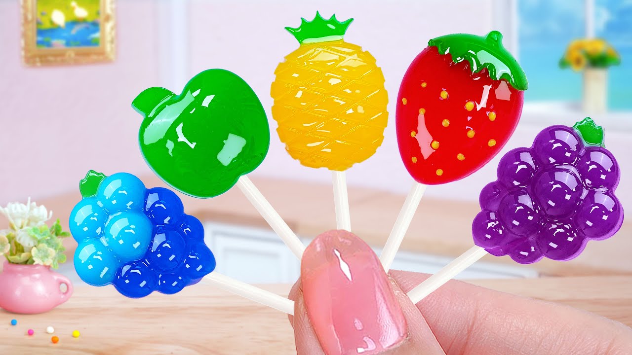 🌈Making Fruit Jelly in Mini Kitchen🌈How To Make Cutest Miniature Jelly Recipes | Sweet Baking