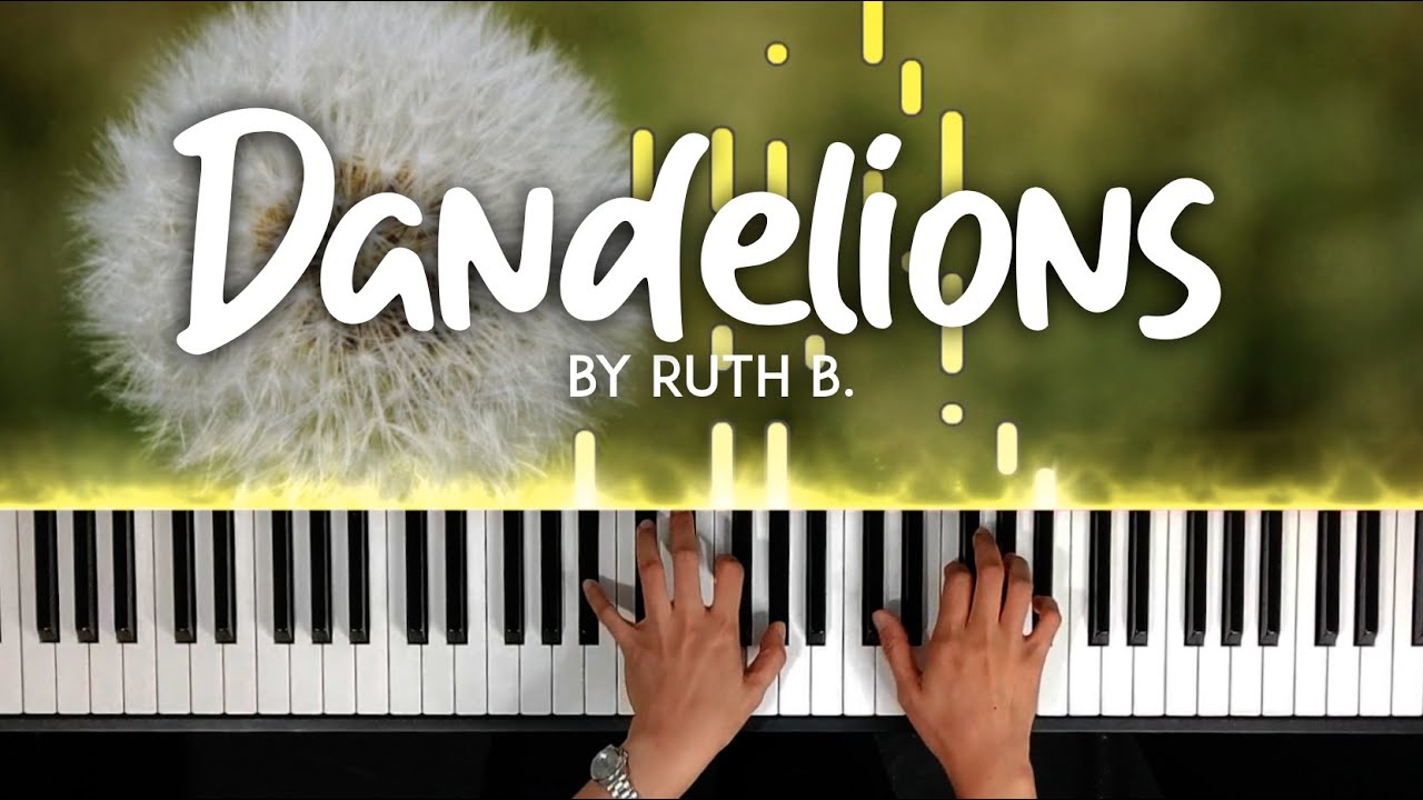 Dandelions by Ruth B. piano cover  with lyrics + sheet music