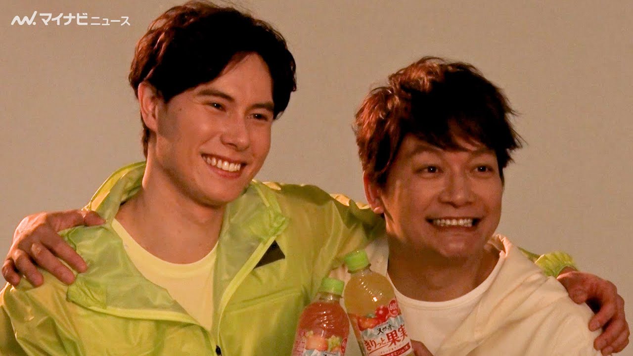 香取慎吾×髙橋藍、華麗なコンビプレーを披露！CM初共演に「試合より緊張した…」「サントリー天然水 きりっとヨグ 朝摘みレモン＆ヨーグルト味」新TV-CM