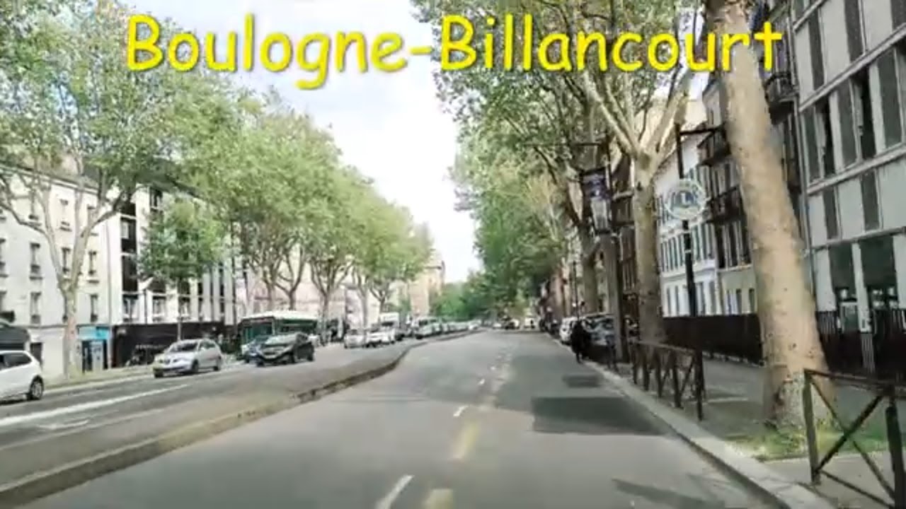 Boulogne-Billancourt 4K- Driving- French region