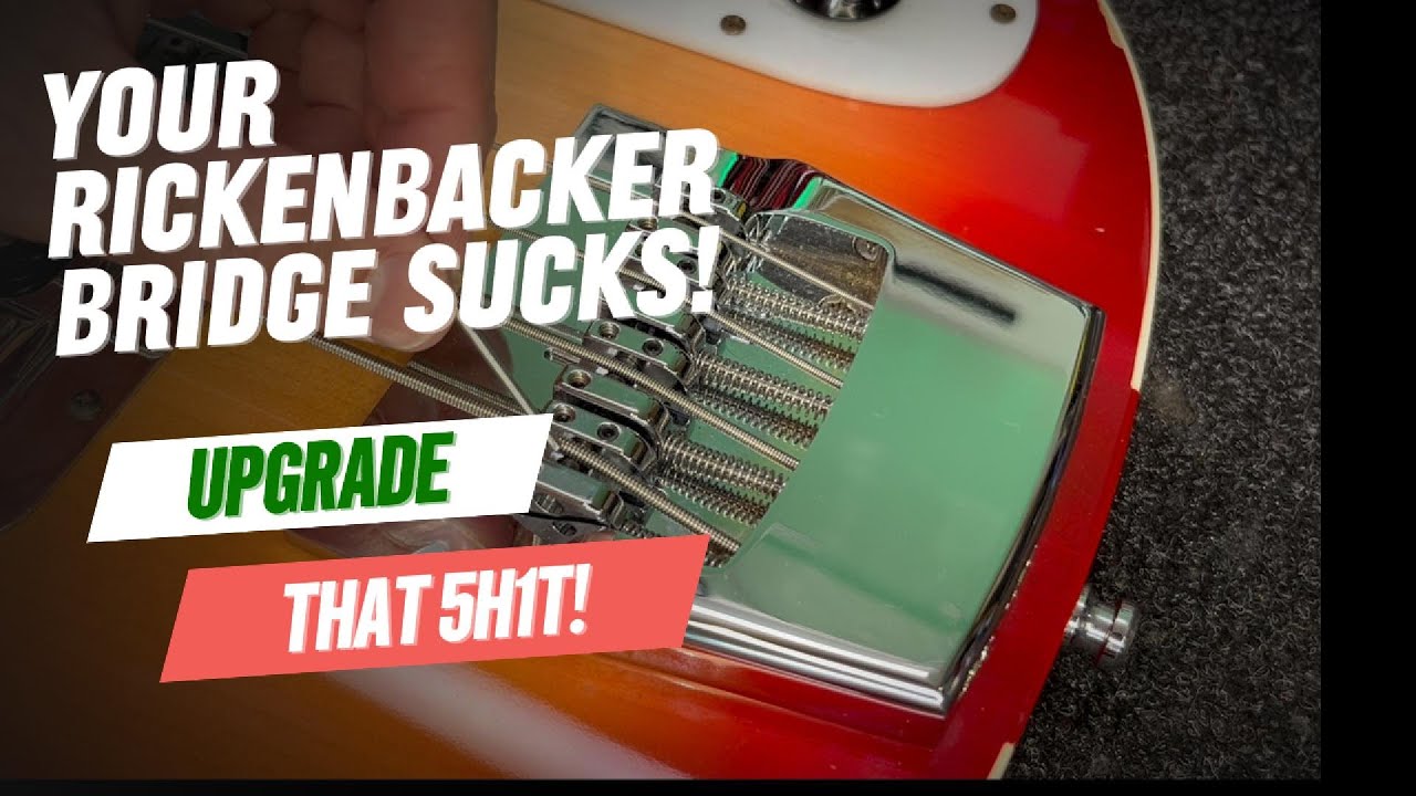 RICKENBACKER BASS BRIDGE UPGRADE | Hipshot 5rk 400 for Rickenbacker