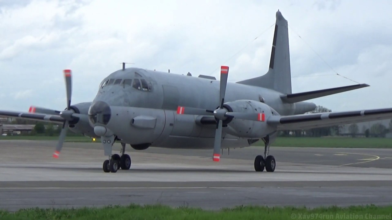 Dassault Breguet ATL-2 French Navy start up and takeoff