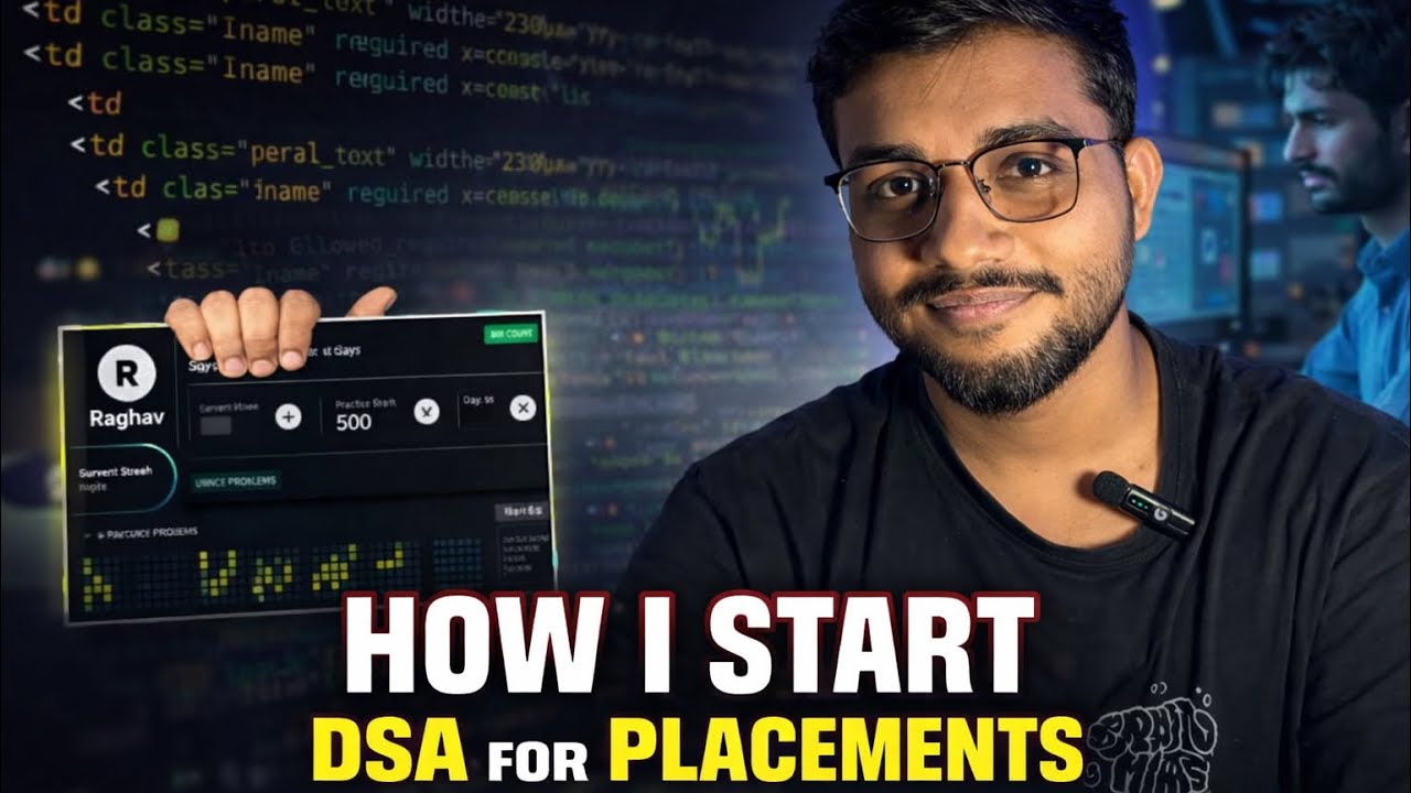 HOW TO START DSA FOR PLACEMENT | RAW GUIDENCE‼️