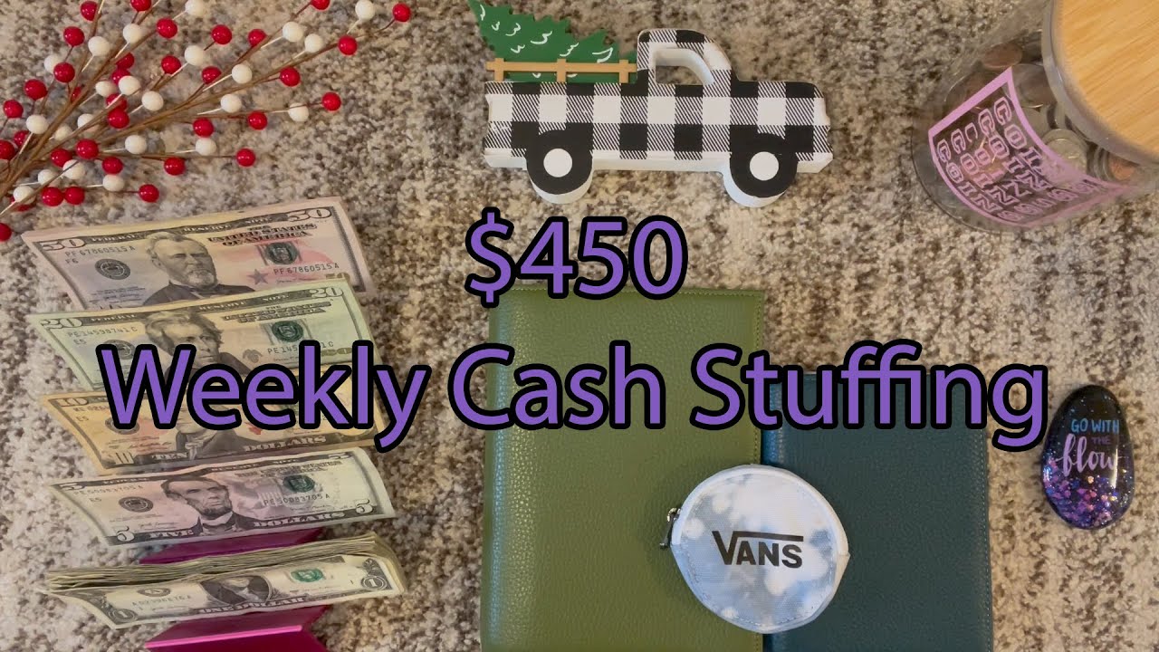 Weekly Cash Stuffing | $450 Budget | Rollover Money